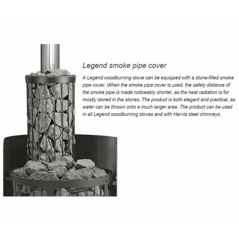 Harvia Legend Smoke Pipe Cover - Finnish Sauna Builders