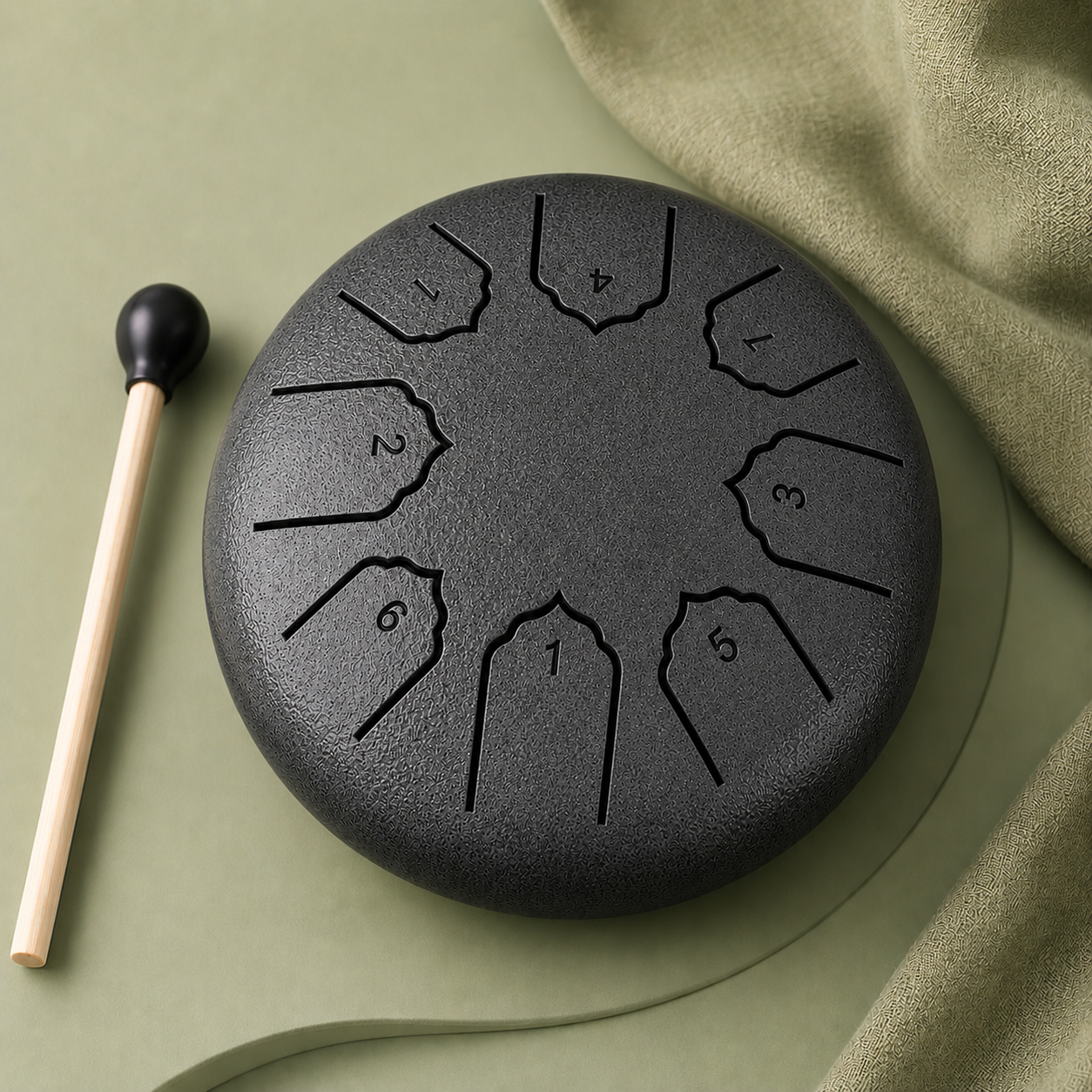 Vanta Rain Drum — Steel Tongue Sound Healing Drum (8 Notes)